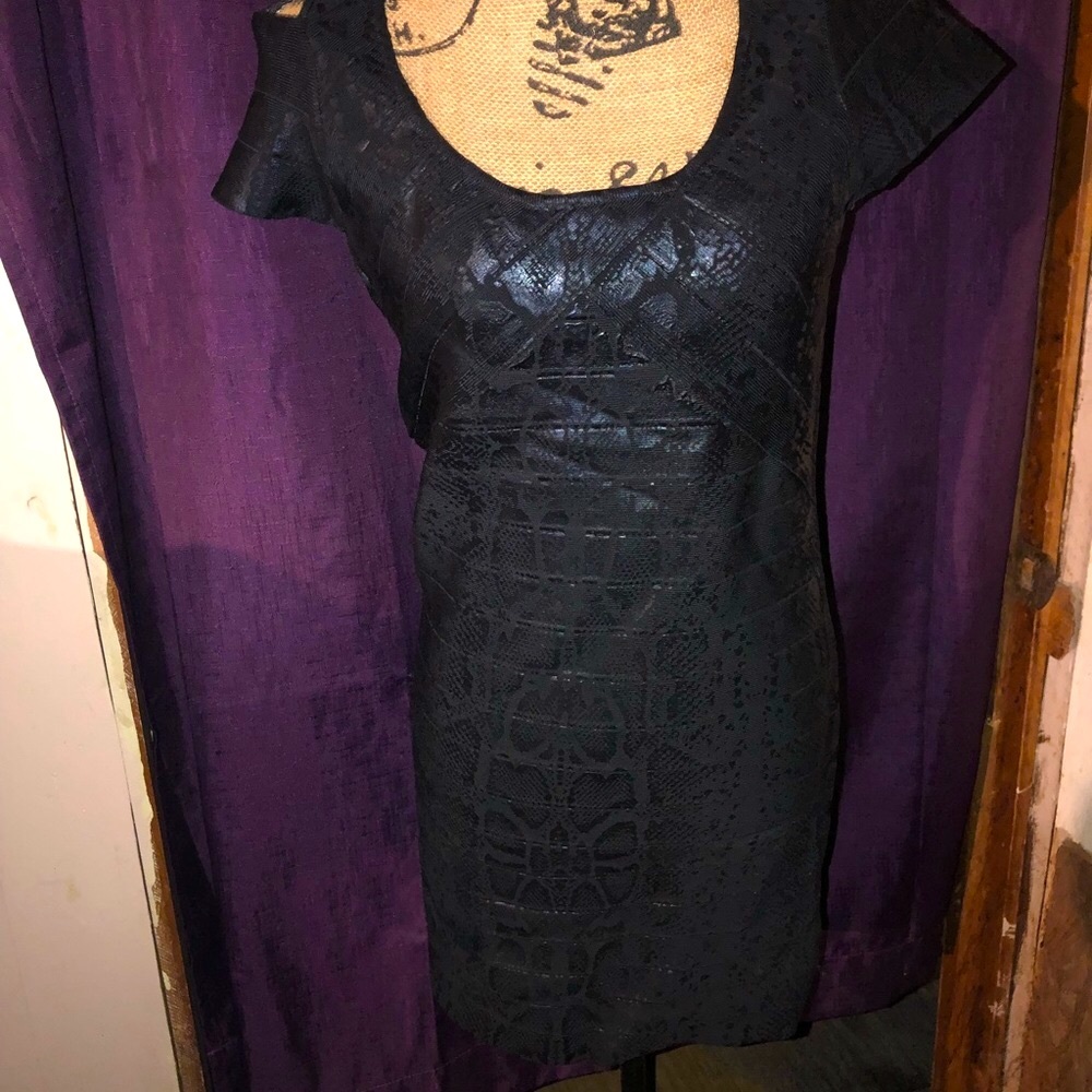 Black dress with backside detailing